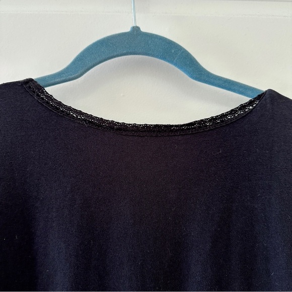 Vintage Y2K Requirements Black Eyelet Bow Sleeveless Top Women’s Size Medium - Picture 10 of 15